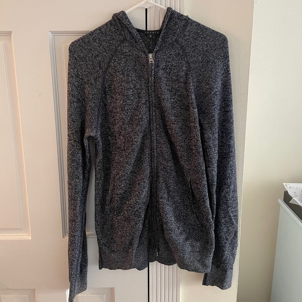 Theory Zip-Up Hooded Sweater